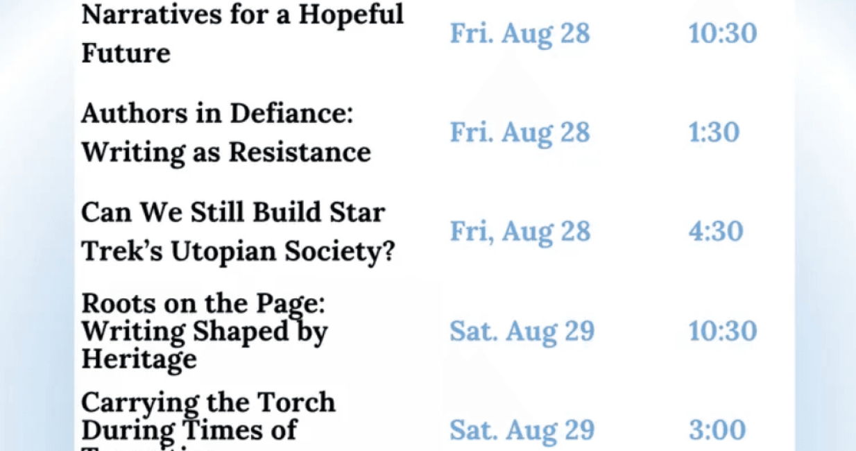 LaCon schedule